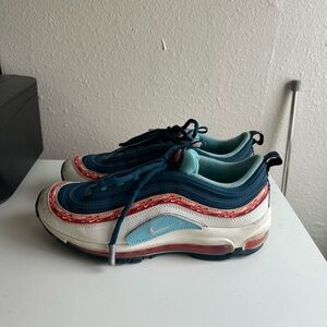 Nike Air Max 97 Blue Red White Sneakers